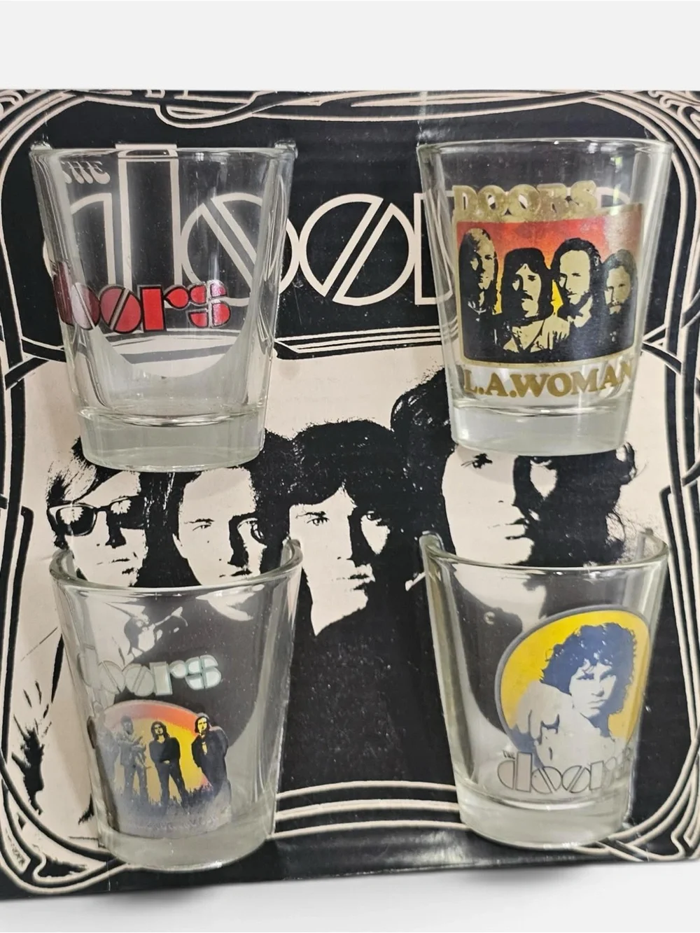 The Doors Shot Glasses Set Of 4 Bravado Barware New 2011